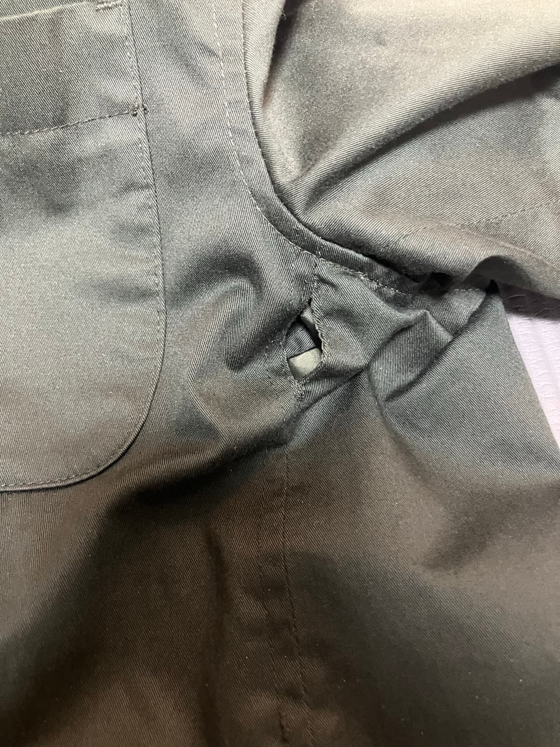 다크그린 투버튼 코튼 자켓 상품이미지4