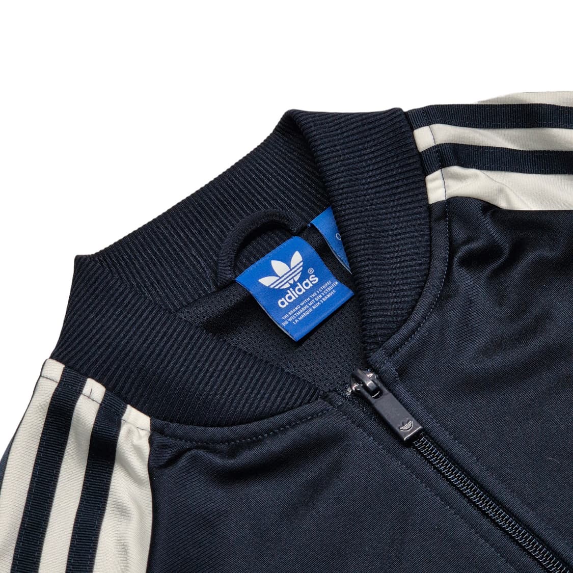 85)아디다스 슈퍼걸 백로고 트랙탑 져지 네이비/화이트 상품이미지3
