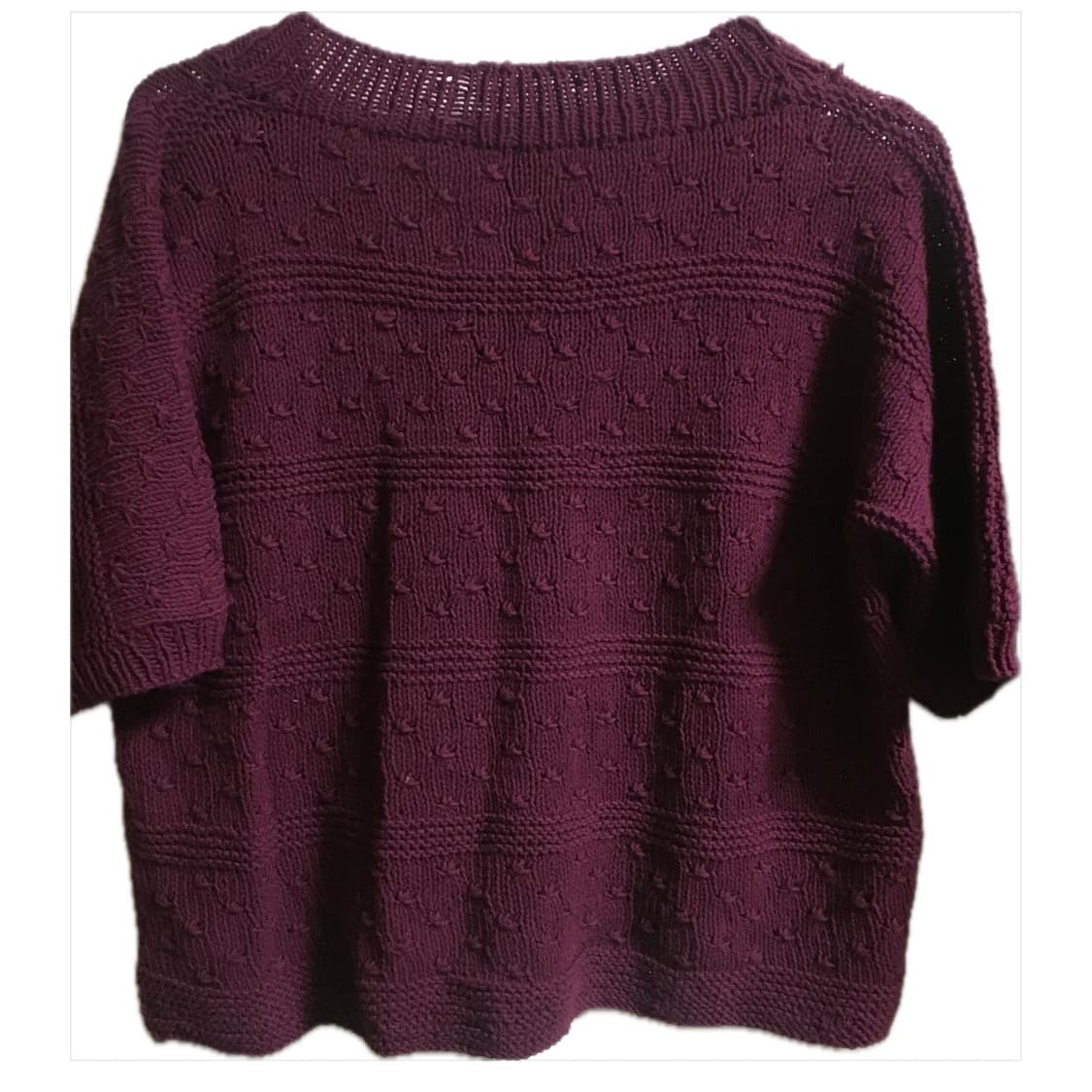 일본 빈티지 꽈배기 반팔 니트 상품이미지2