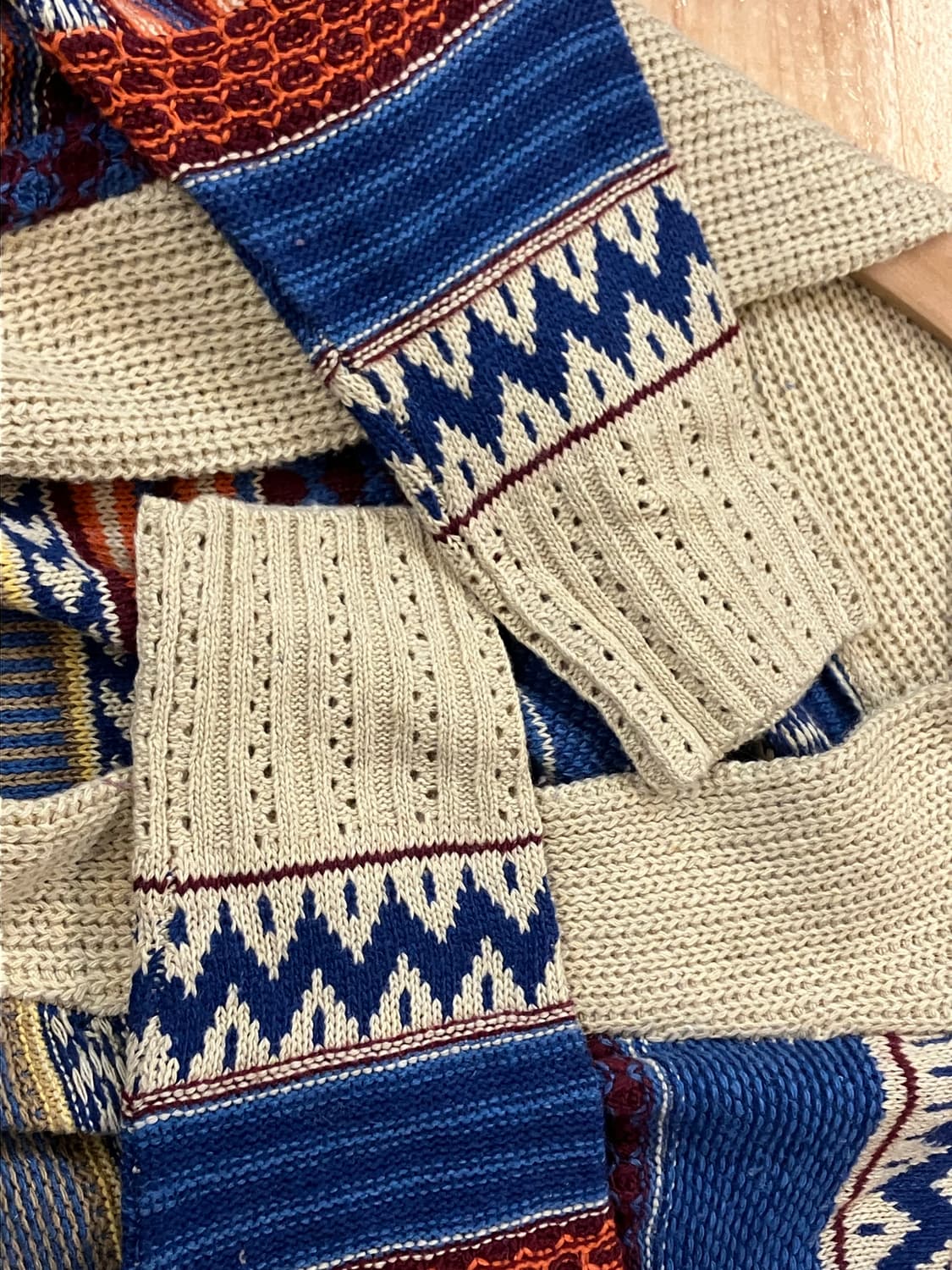 빈티지 판초 스타일 오버핏 루즈 니트 가디건  #csz2826 상품이미지5