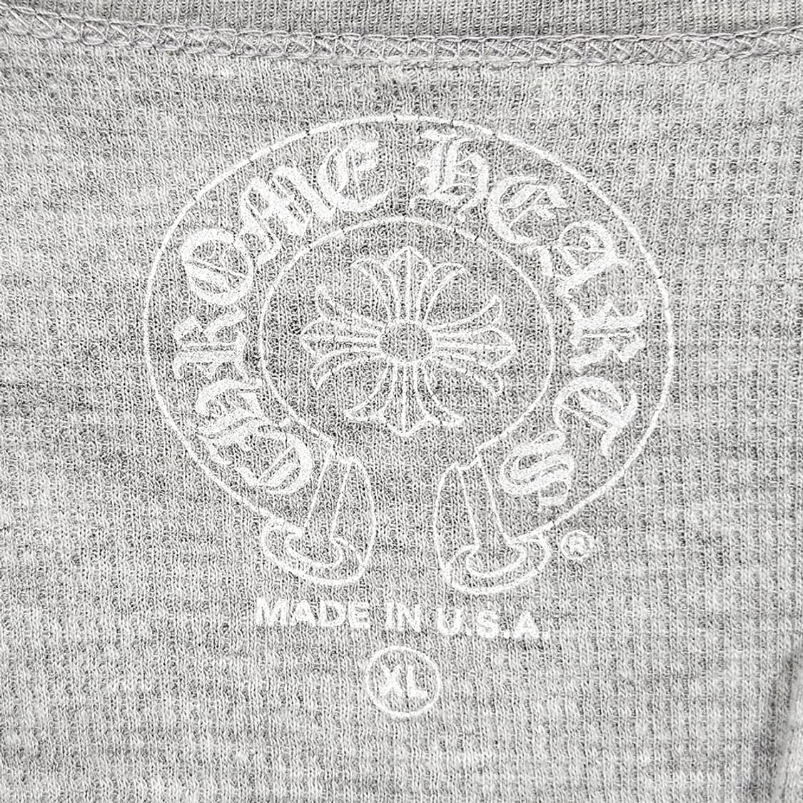 [XL] 미사용 크롬하츠 홀스슈 와플 니트 그레이 B1213C142 상품이미지8