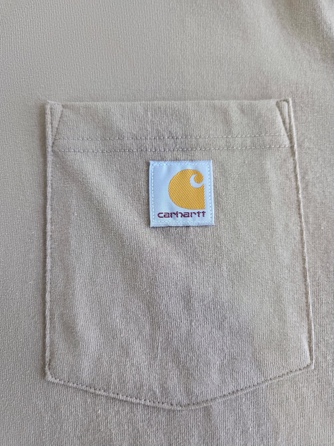 칼하트 베이지 포켓 티셔츠 M 상품이미지4