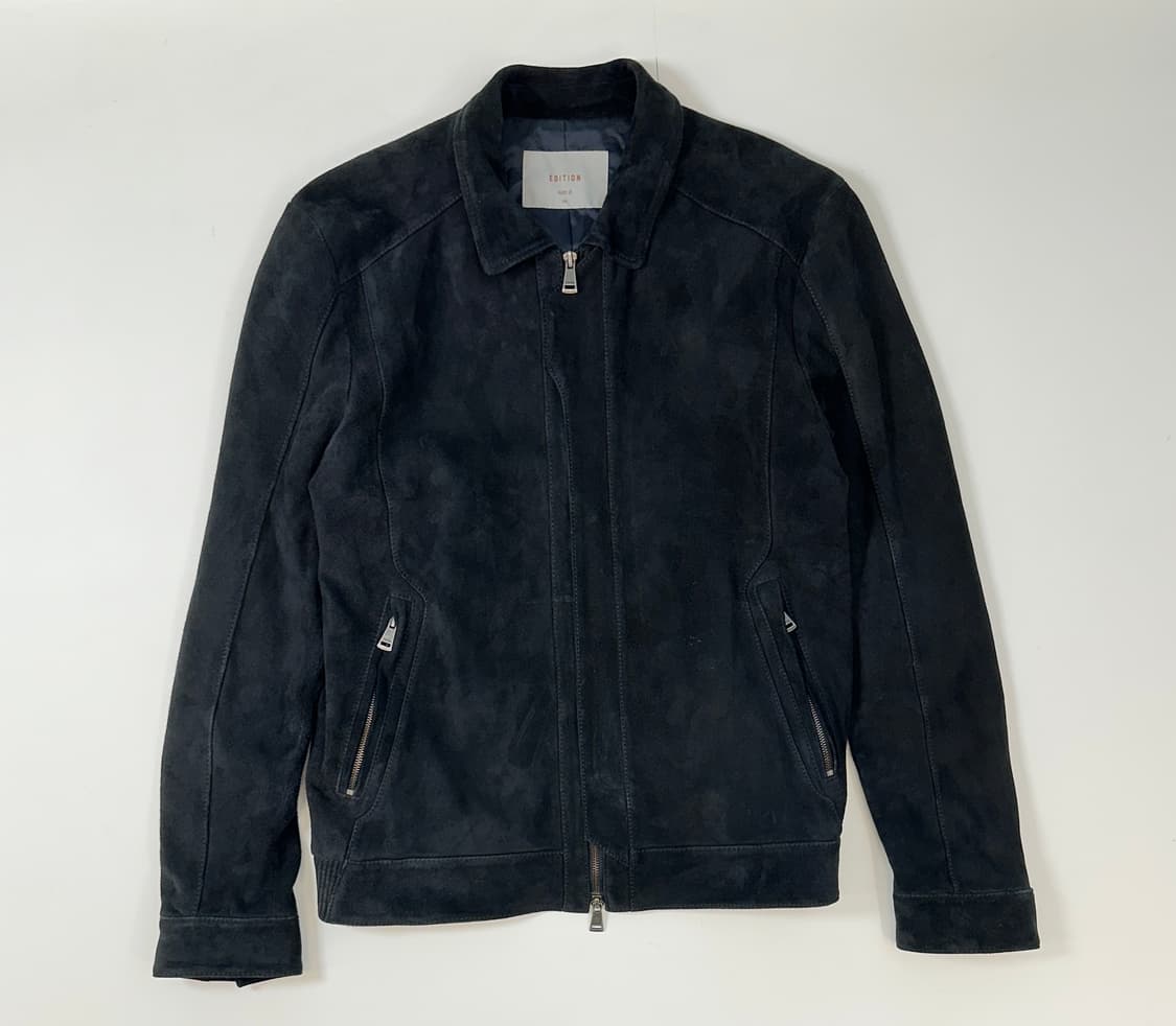 쉽스킨 스웨이드 자켓 워시드블랙 상품이미지1