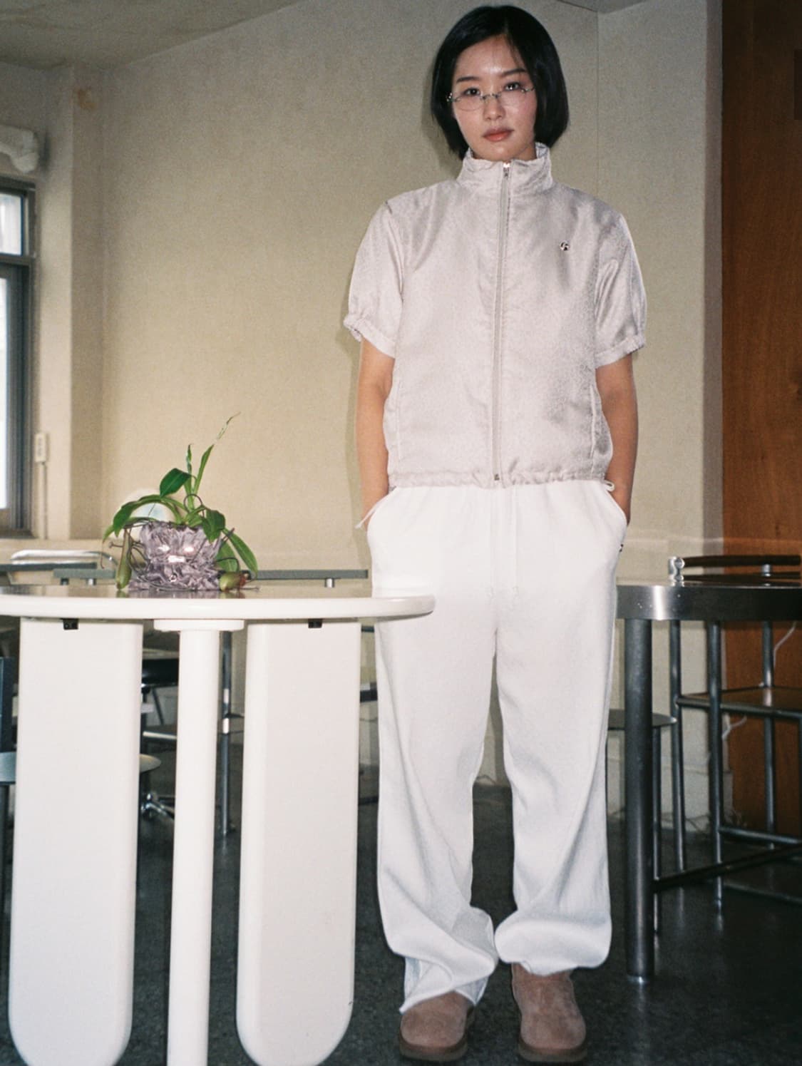 오헤시오 하프 패딩 핑크 상품이미지4