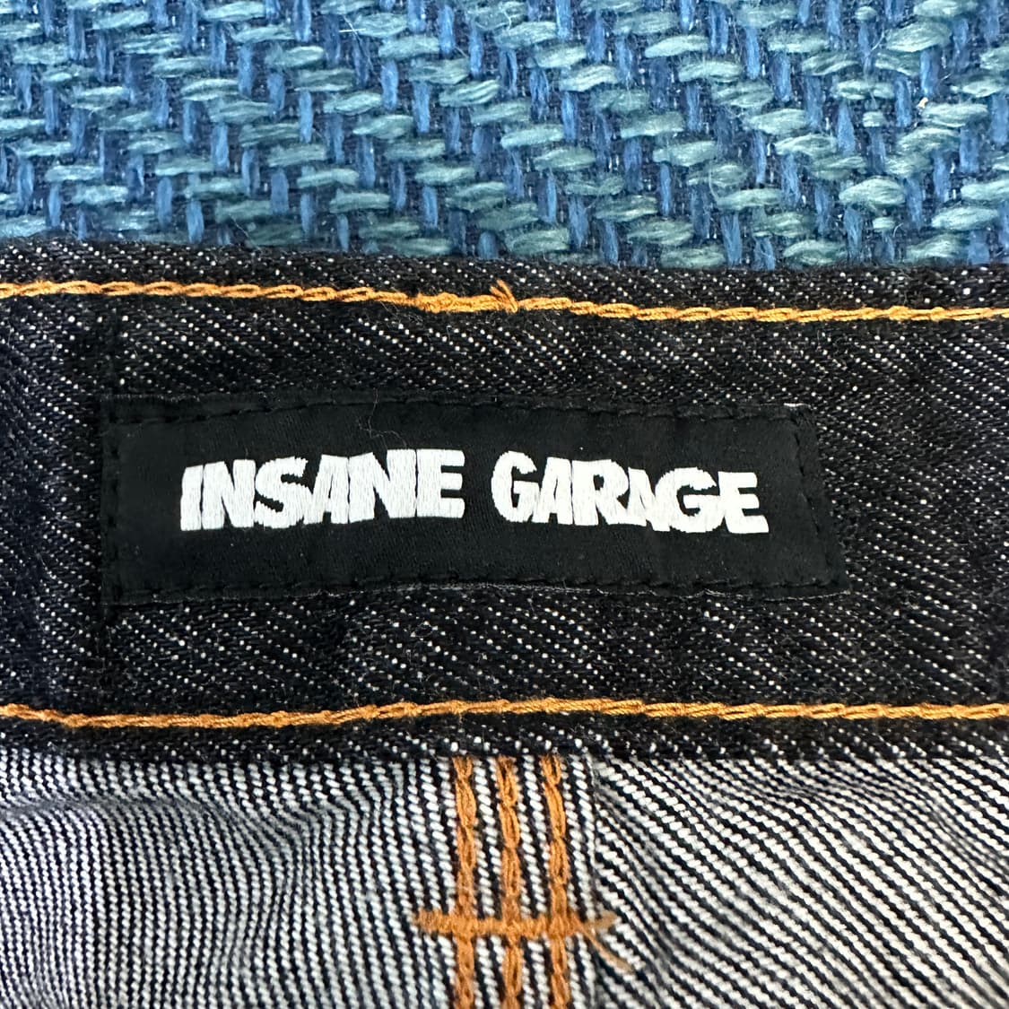 [W30L30] 인세인개러지 X 비디알 더블니 청바지 상품이미지4