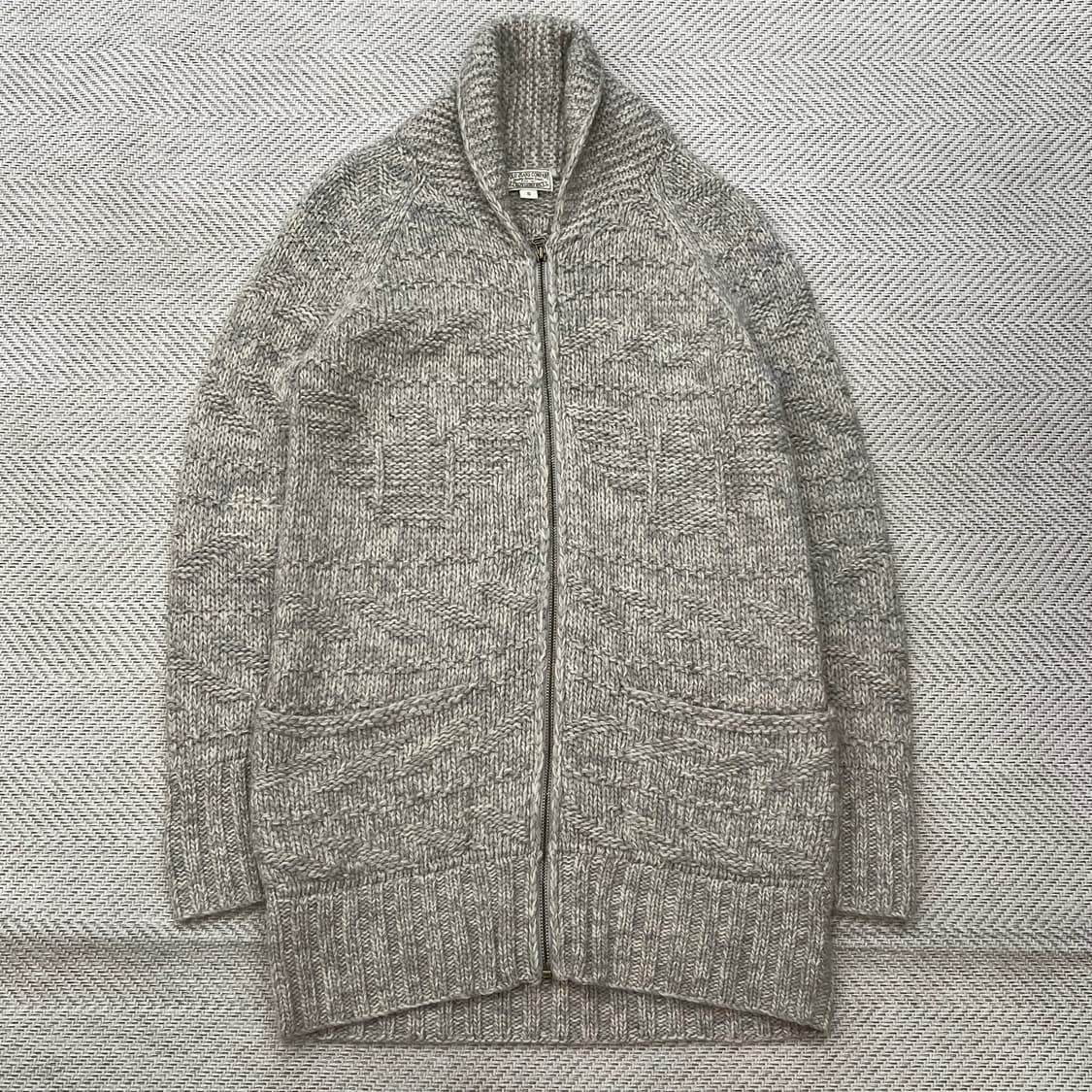 폴로진스 숄카라 니트집업 r2502 상품이미지1