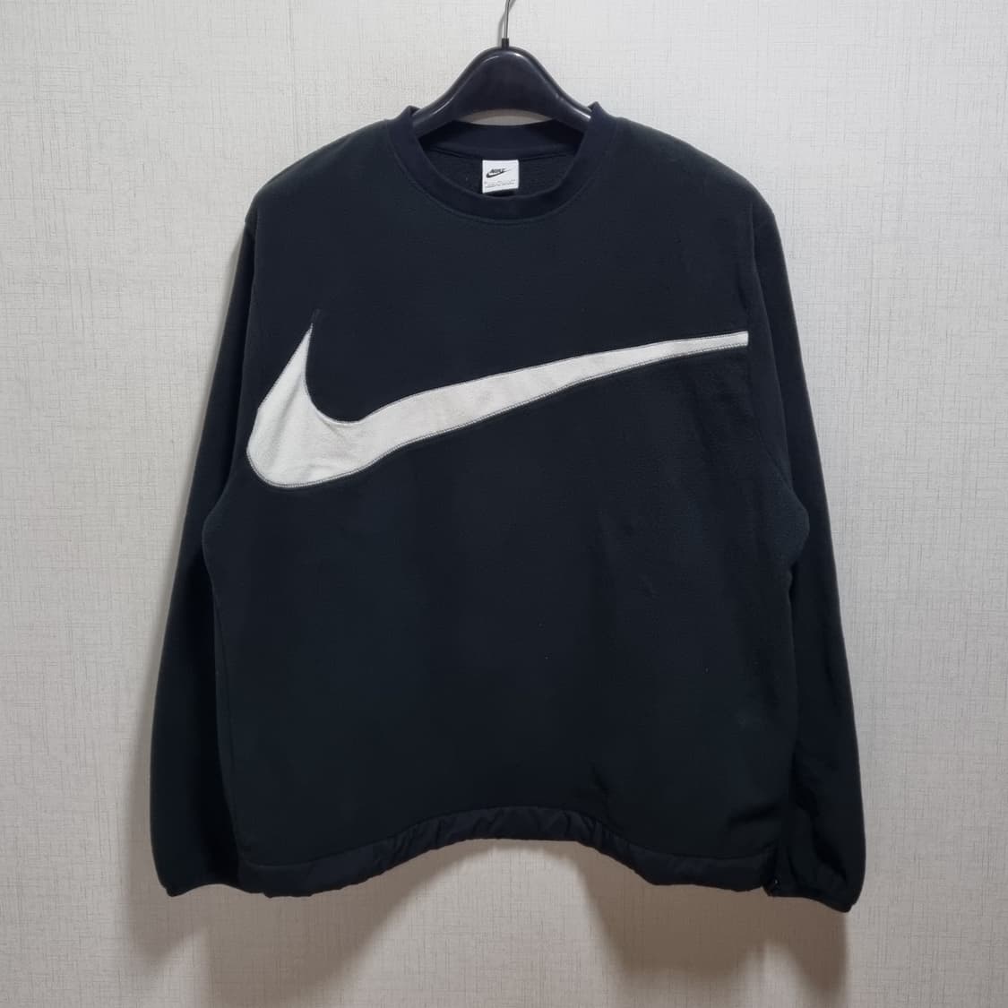 ( XL ) 나이키 빅스우시 플리스 블랙 맨투맨 상품이미지1