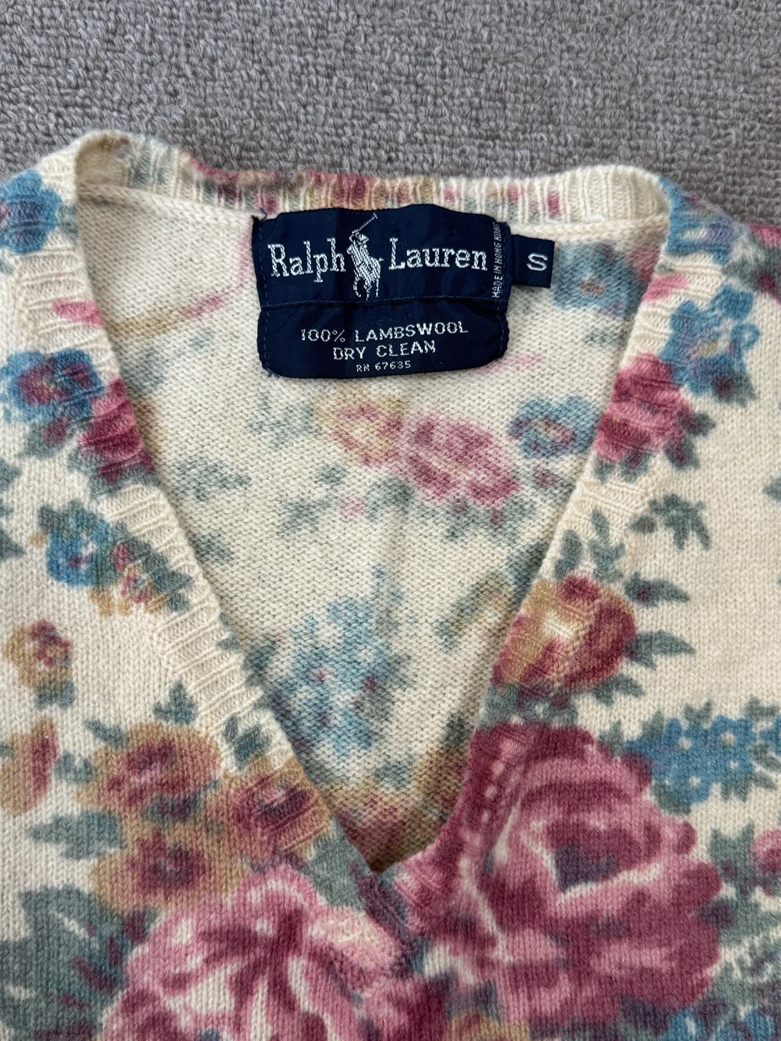 랄프로렌 플로랄 니트 베스트 상품이미지3