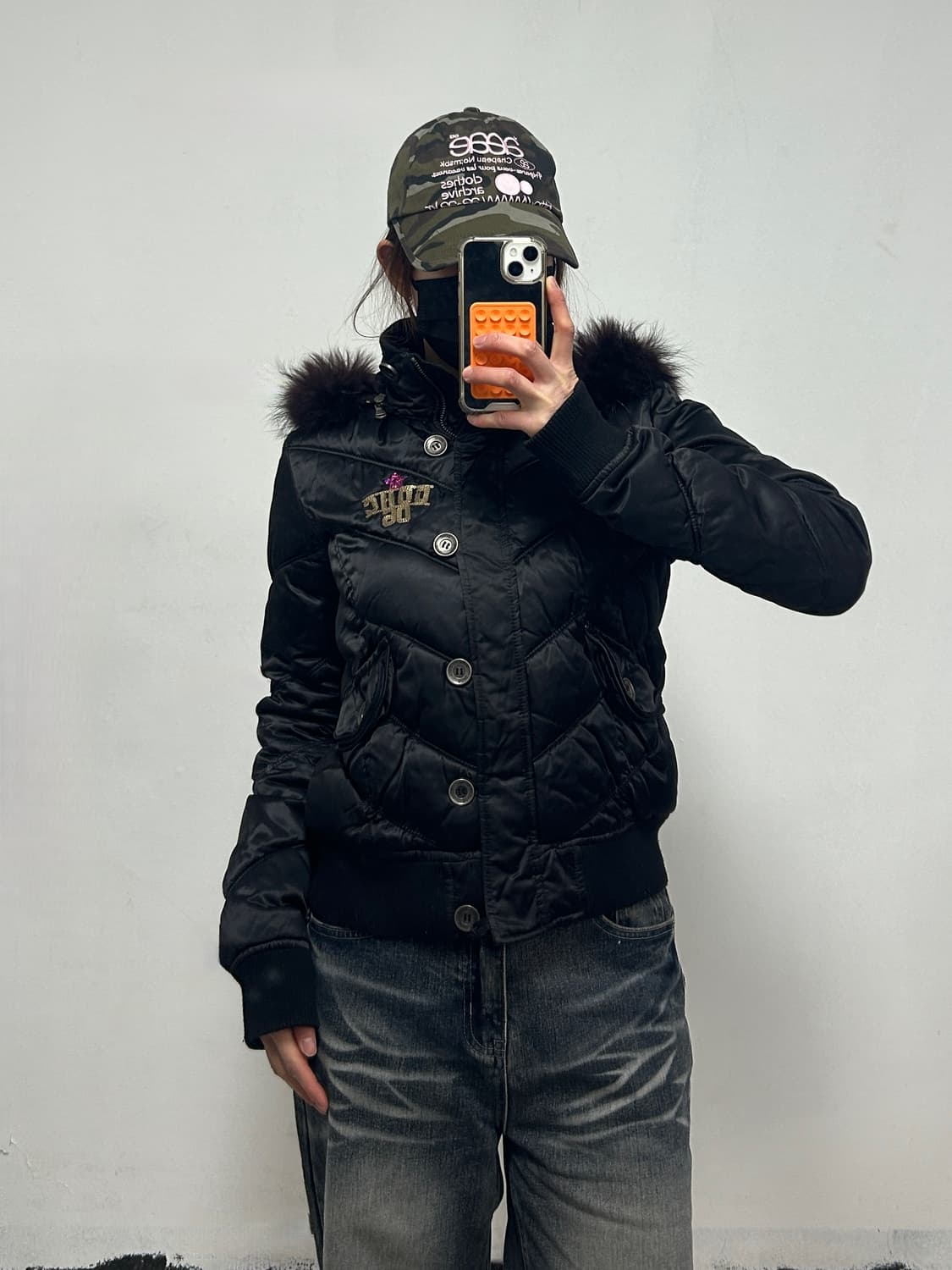 DOHC 후드 퍼 패딩 자켓 상품이미지1