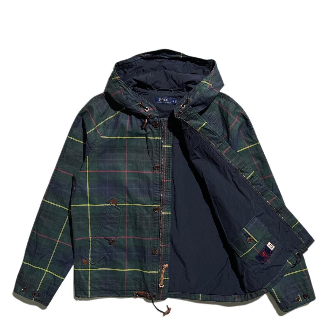 폴로 블랙와치 타탄체크 왁스드 코튼 후드 자켓 상품이미지9