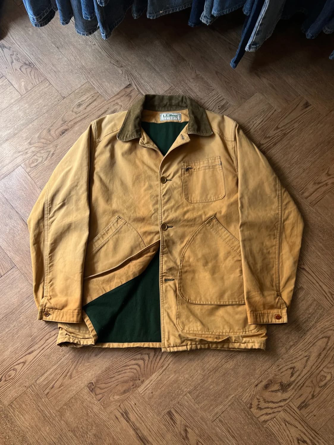 [L]70's 엘엘빈 Made in USA 빈티지 페이딩 헌팅 자켓 상품이미지1