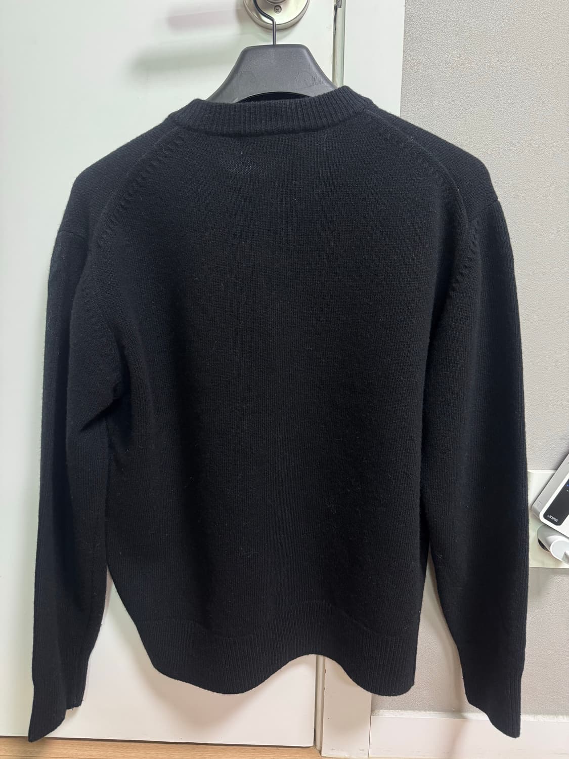 유니온블루 크롭 라운드 가디건 블랙 m 95 상품이미지4