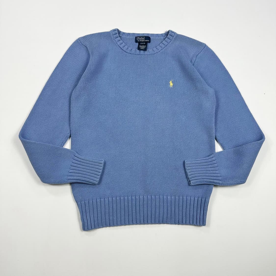 폴로 랄프로렌 포니 보이즈 스카이 블루 니트 (실측 M 여성추천) 상품이미지2