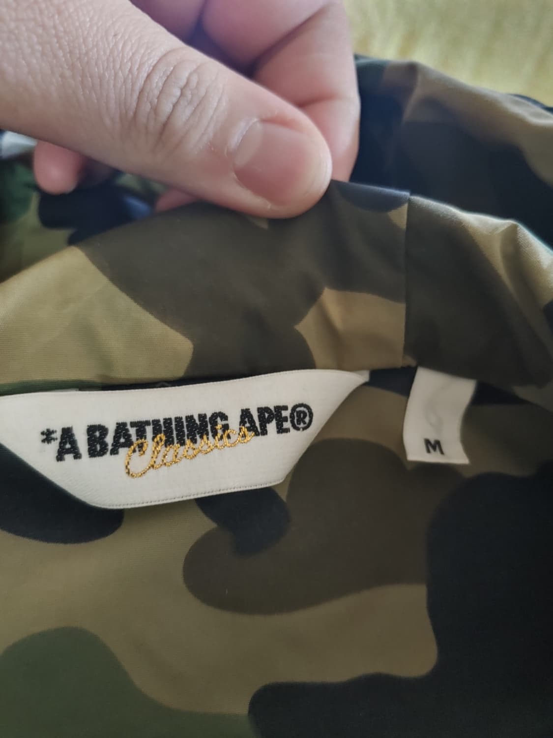 [OG M] 베이프 1ST 녹계 바람막이 자켓 상품이미지4