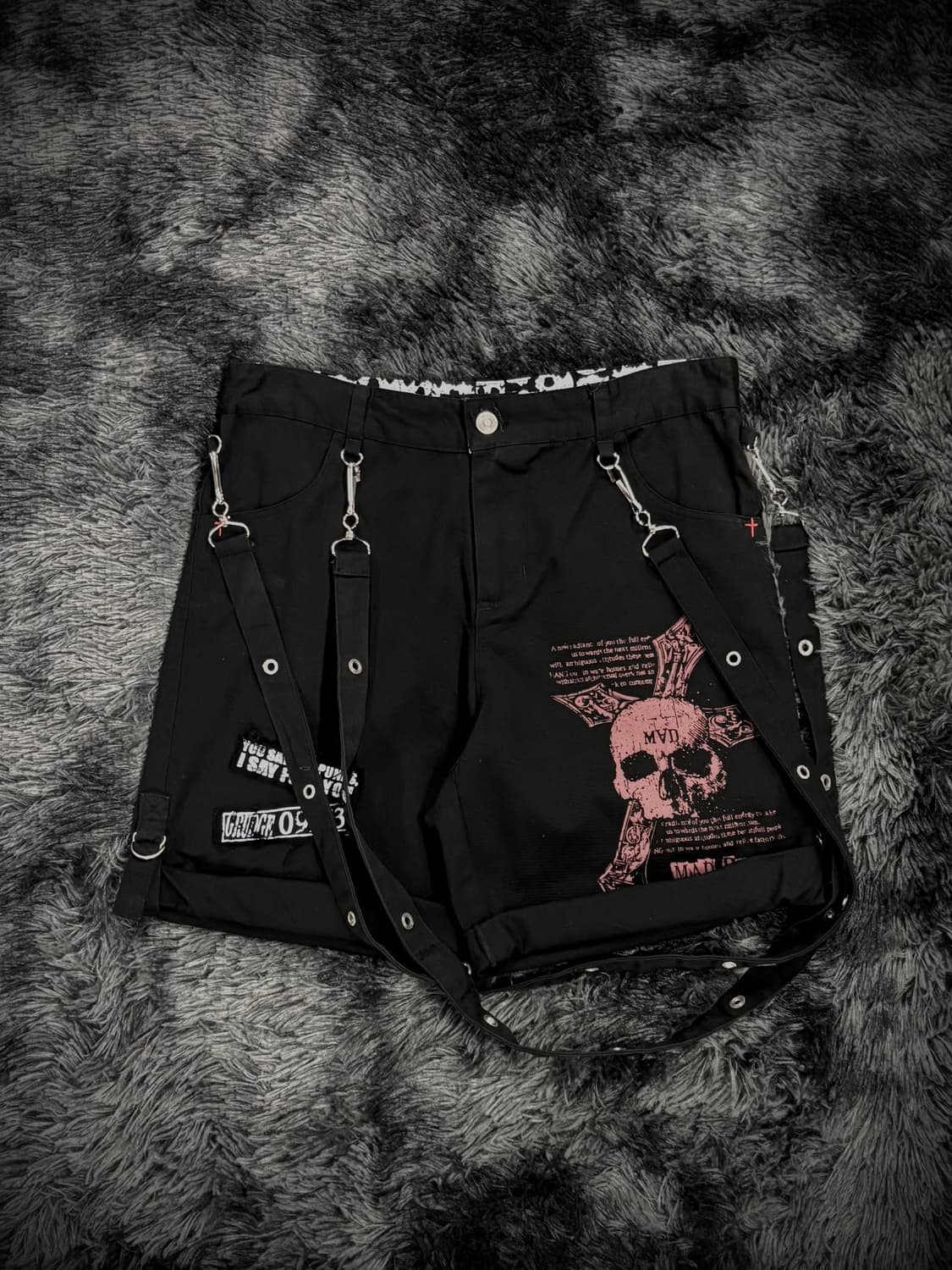 Mad Punks 서스펜더 숏팬츠 상품이미지1