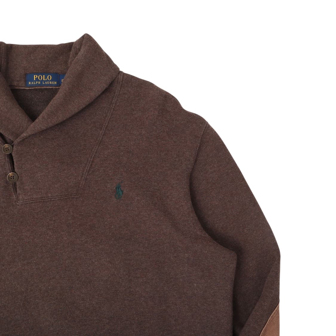 폴로 랄프로렌 브라운 엘보우패치 숄카라 니트 스웻셔츠 상품이미지3