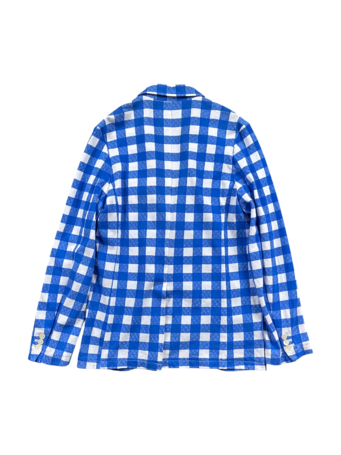 Vintage(Made in japan) 블루체크 블레이져 상품이미지3