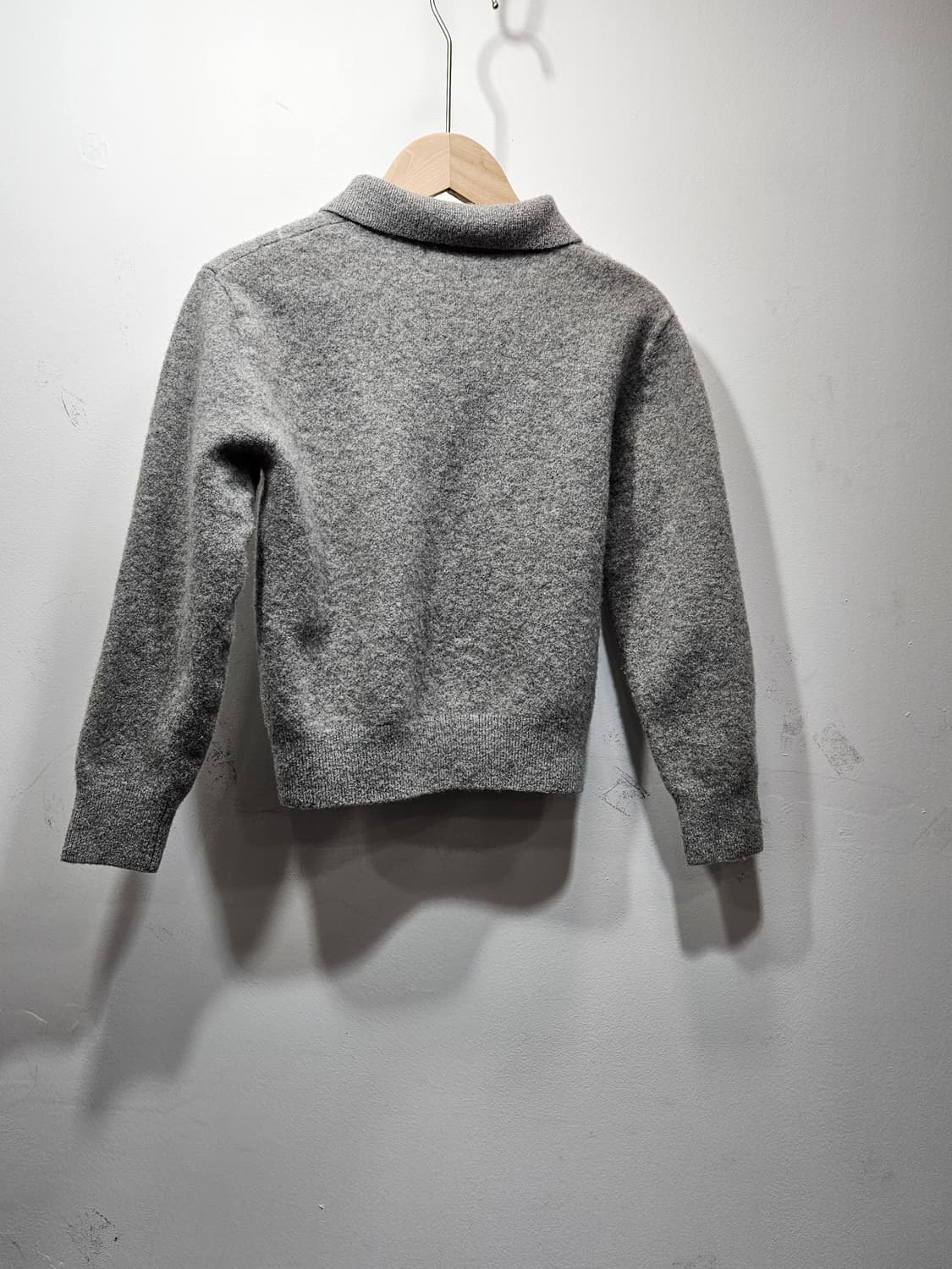 까멜리아(camellia) 아가일 체크 라쿤울 니트 xs 상품이미지9