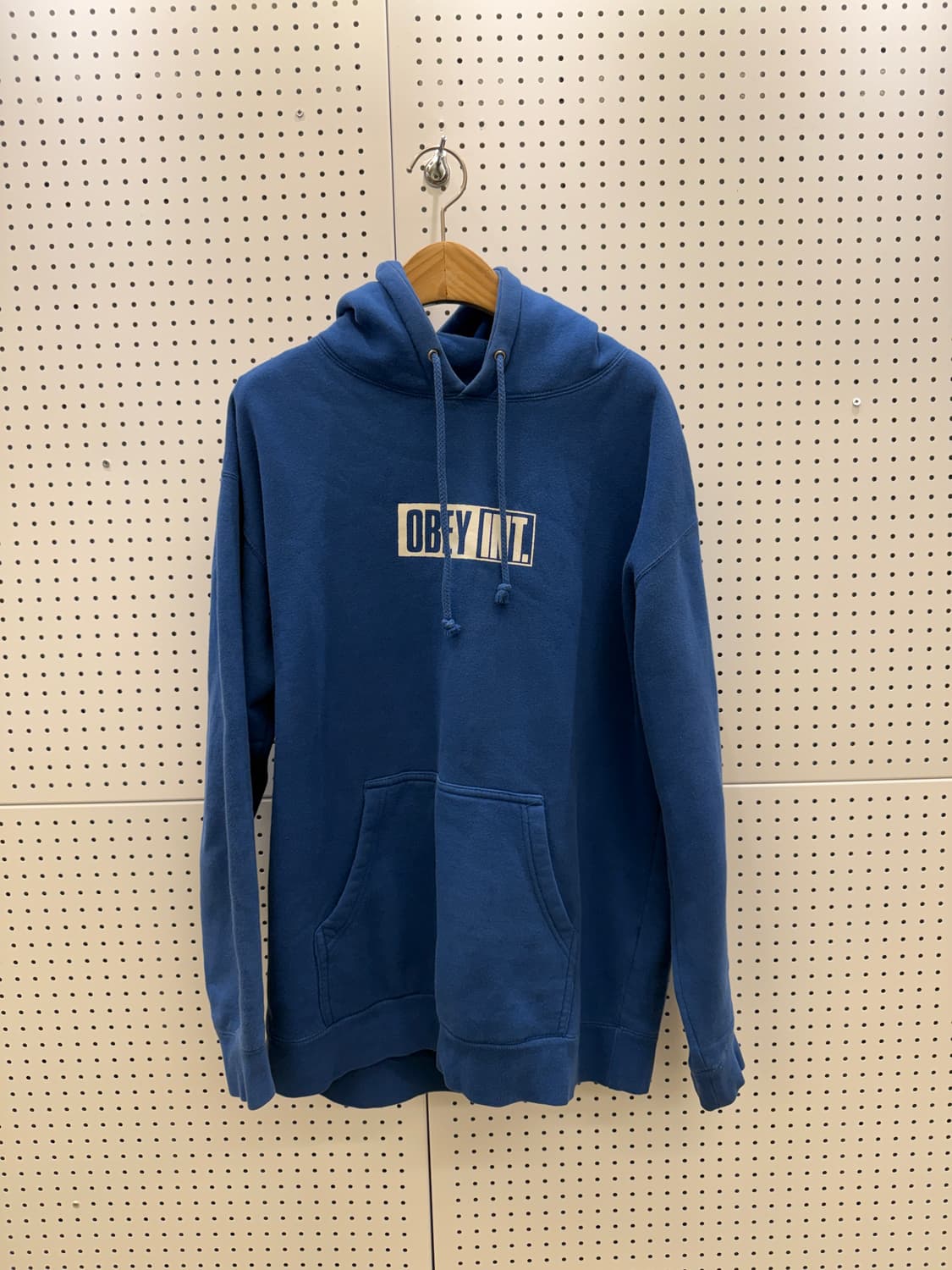 오베이 백로고 스레이트 블루 후드티 U1192 상품이미지2