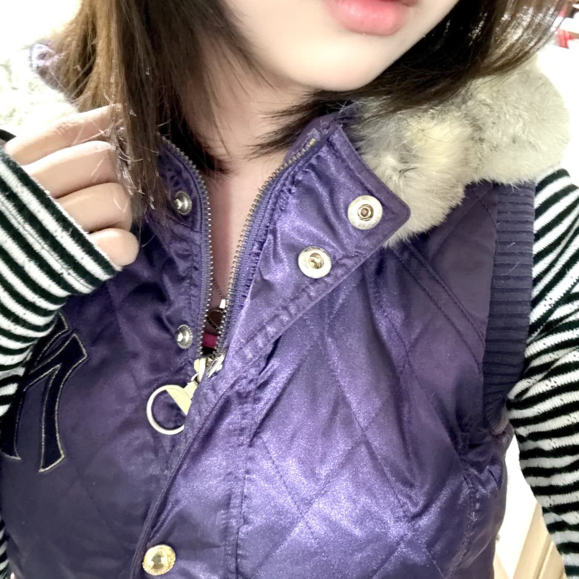 MLB VINTAGE 갸루 퍼 패딩 조끼 고스 히메 오네 펑크 상품이미지2