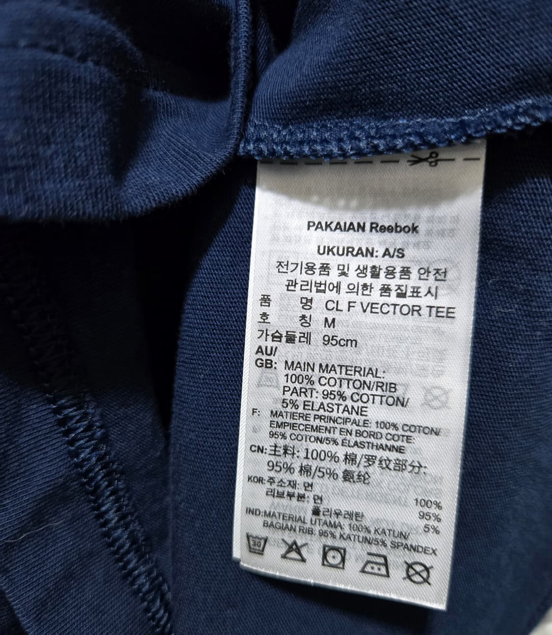 리복 클래식 파운데이션 벡터 반팔티 95 상품이미지9