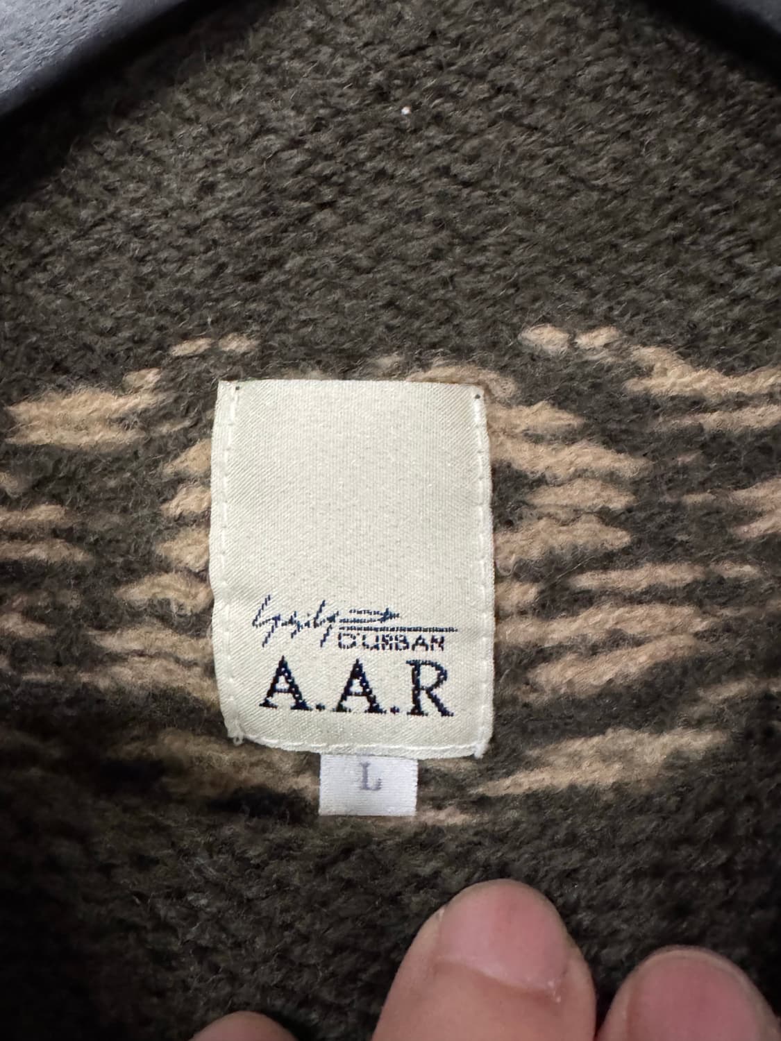 요지 야마모토 AAR 노르딕 니트  상품이미지5