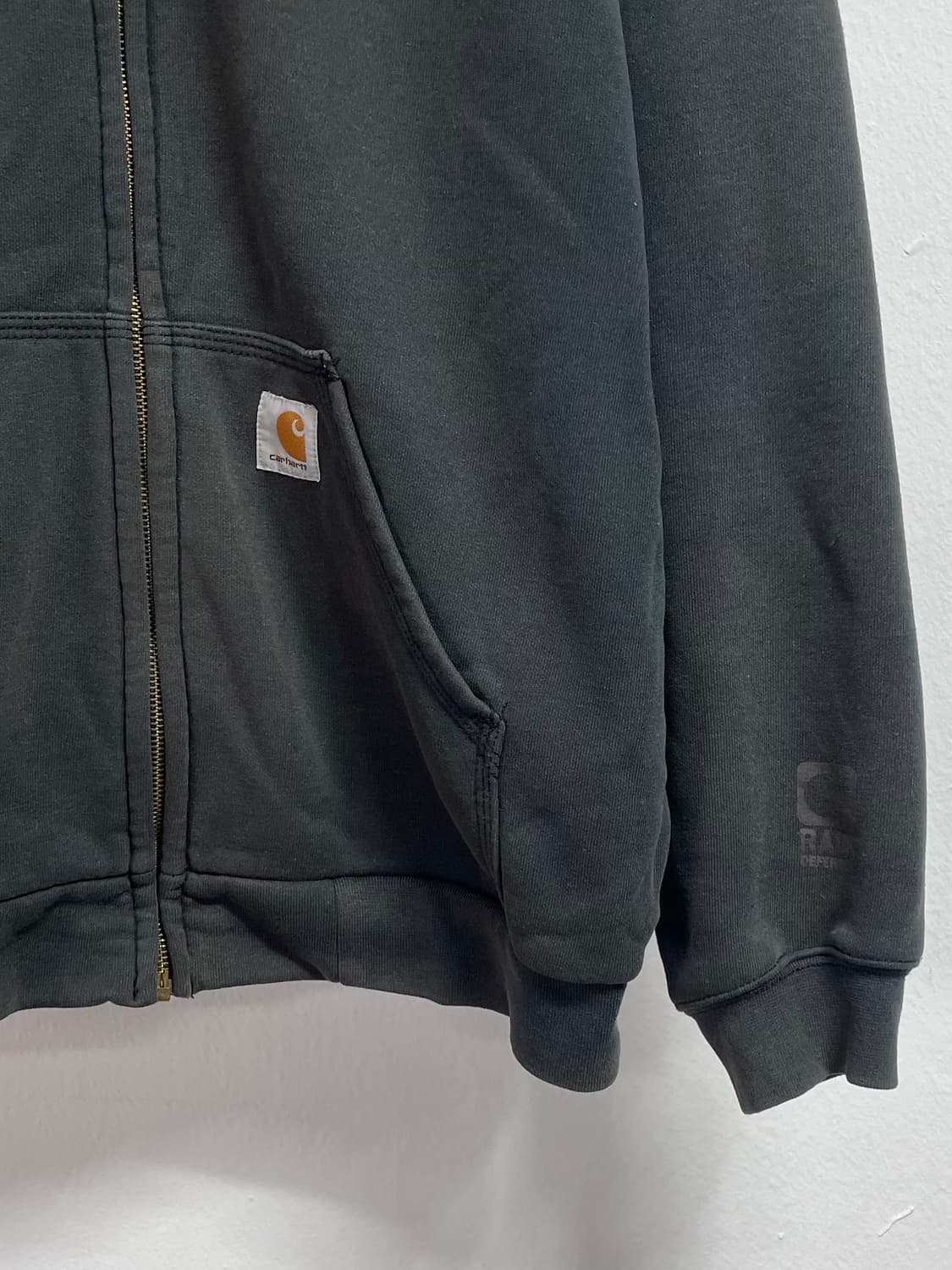 칼하트 피그먼트 워싱 써멀 후드집업 (on.94)   상품이미지4