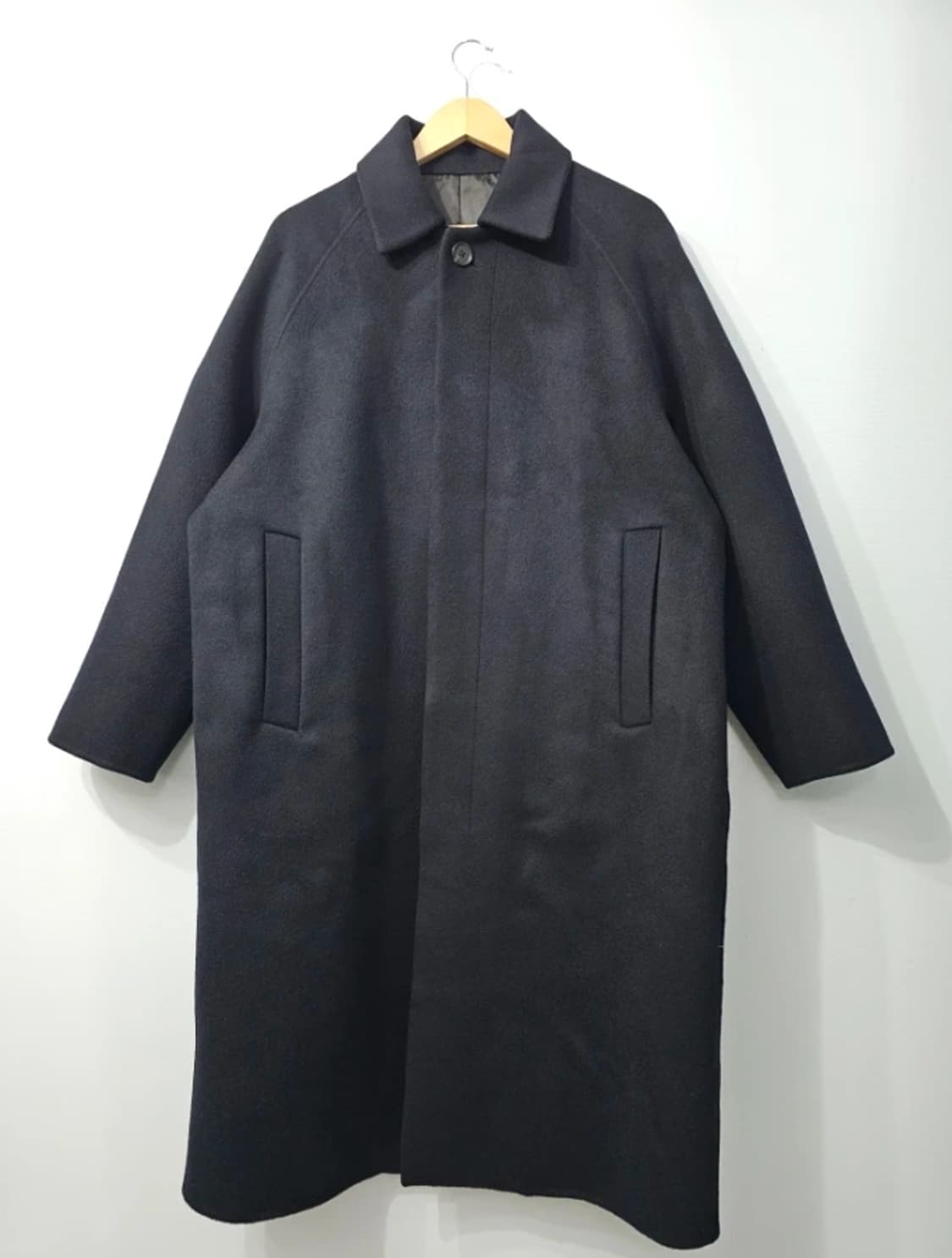 알레그리 발마칸 캐시미어 블랙 롱 코트 100 FW2024 상품이미지1