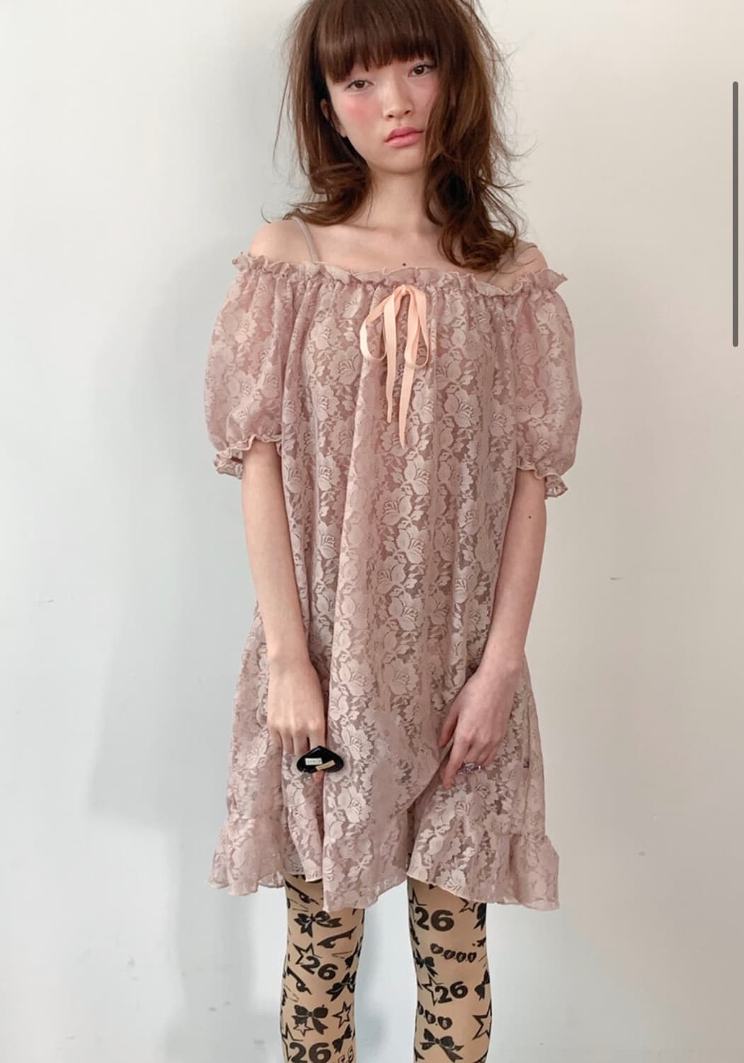 샵페어리 로지 레이스 드레스 상품이미지1