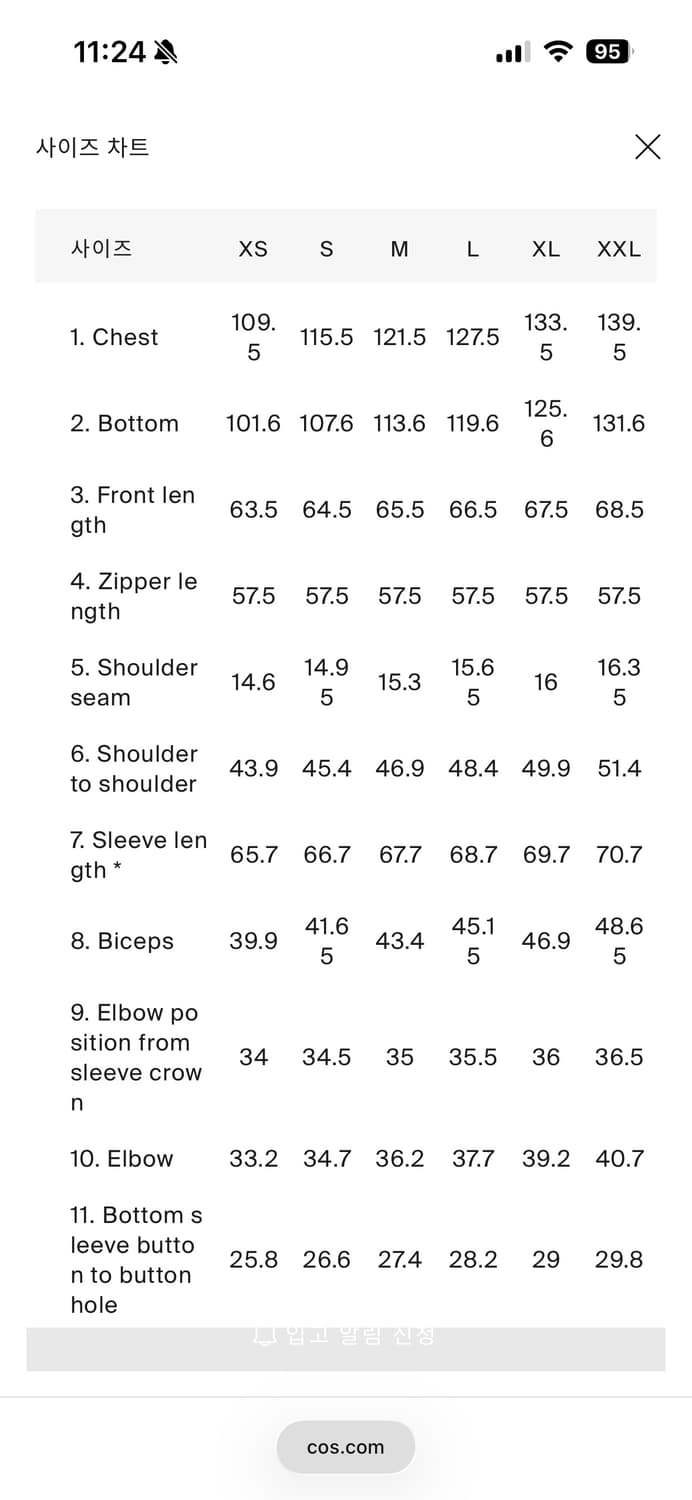 COS 박시 데님 집업 재킷 상품이미지6