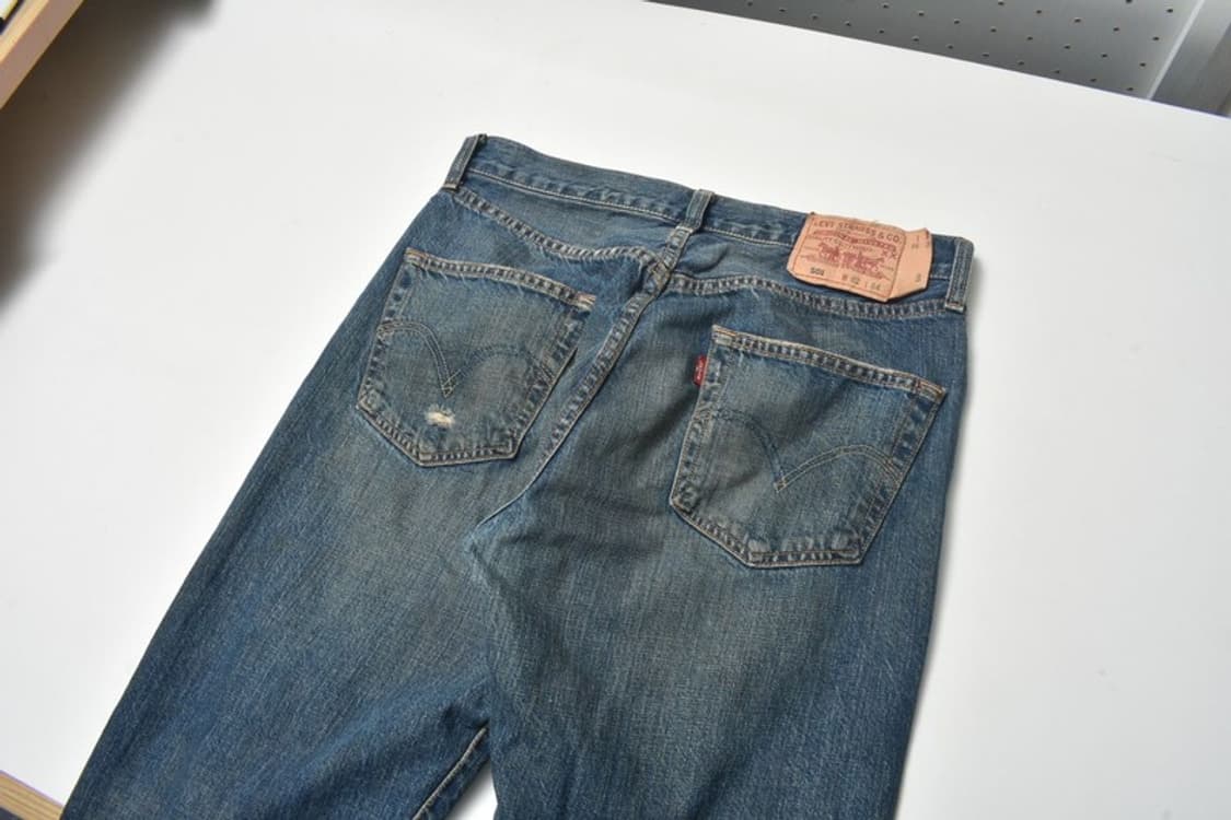 리바이스 501 패치워크 청바지 데님팬츠 32 N1162 상품이미지5