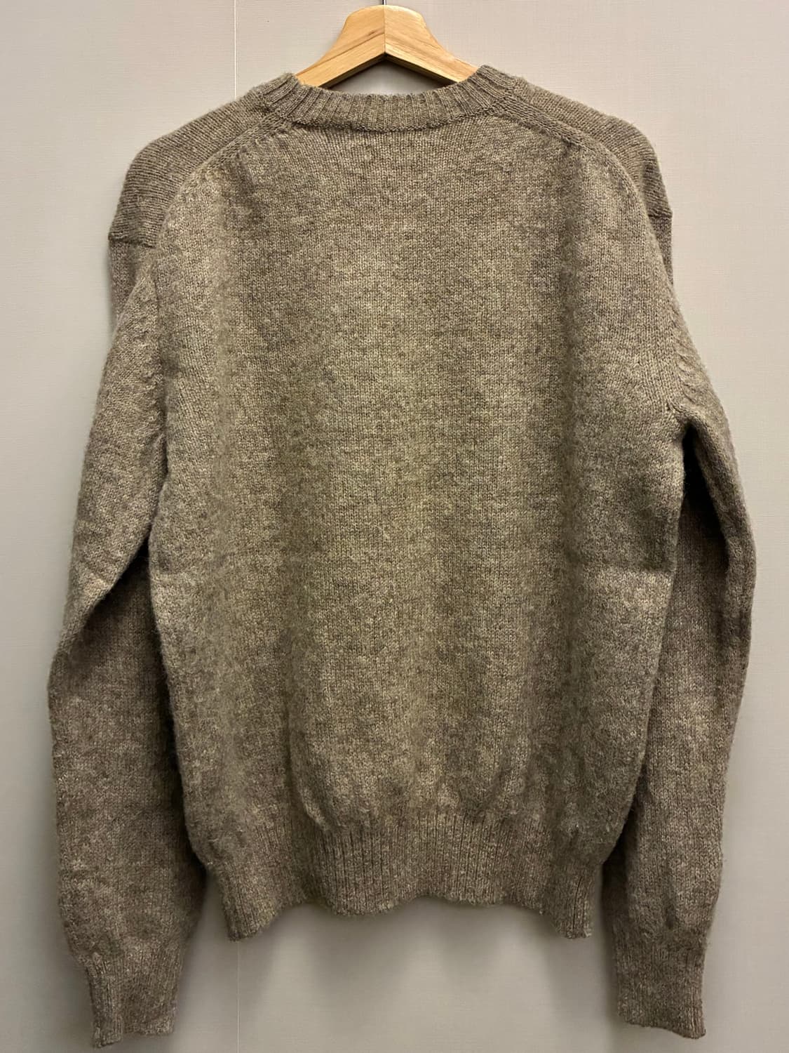 (M/100)브룩스브라더스 x 무신사 울 쉐기독 니트 스웨터 브라운 상품이미지6