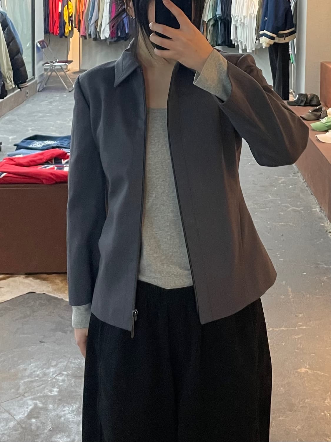 베르수스 슬림핏 집업 자켓 H2206 상품이미지1