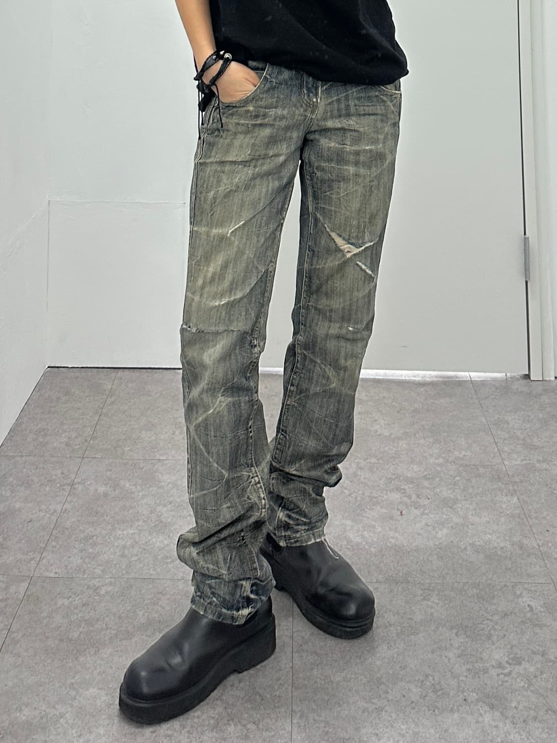Superubis distressed denim jeans 상품이미지10