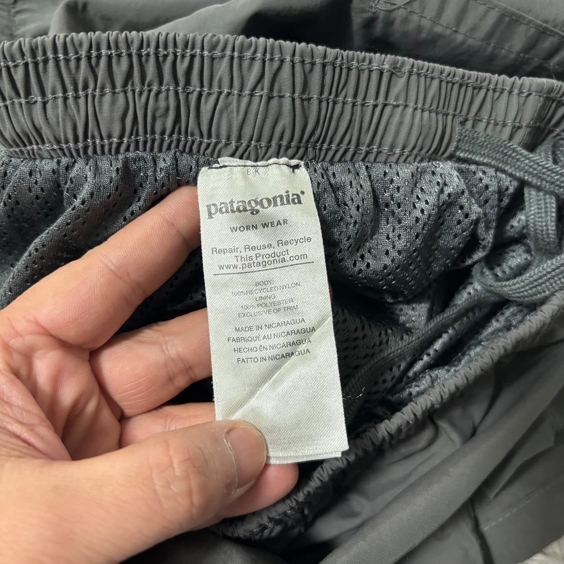 파타고니아 배기스 차콜 반바지 상품이미지5