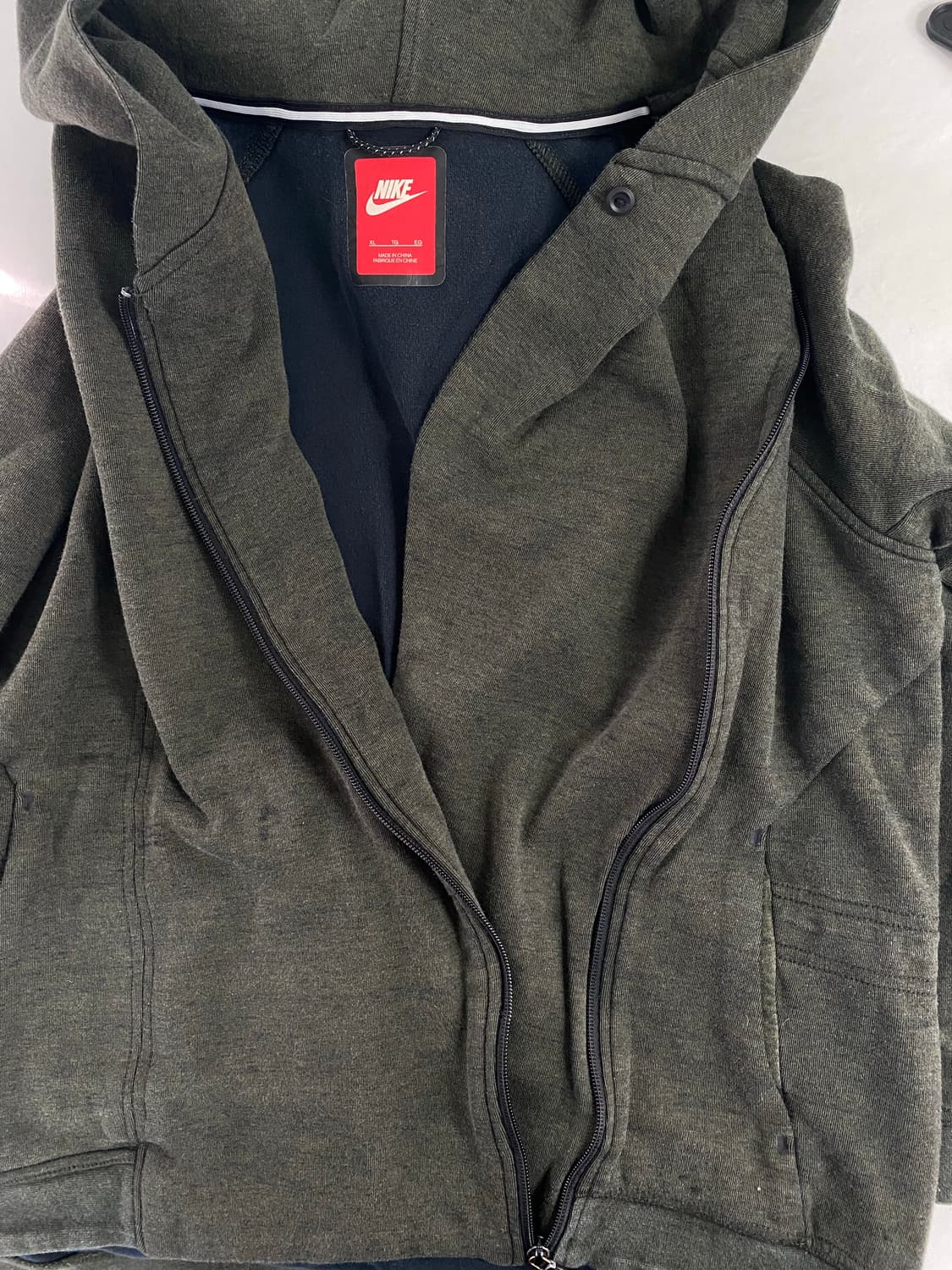 나이키 테크플리스 케이프 언발란스 후드집업 XL 상품이미지5