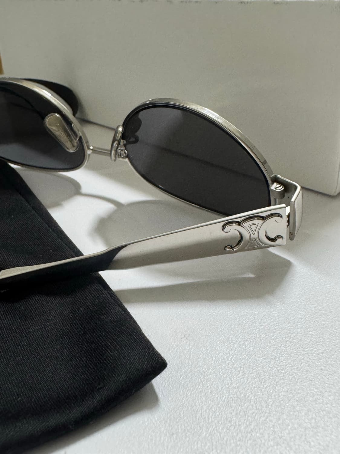 셀린느 트리옹프 메탈 선글라스 실버 상품이미지3