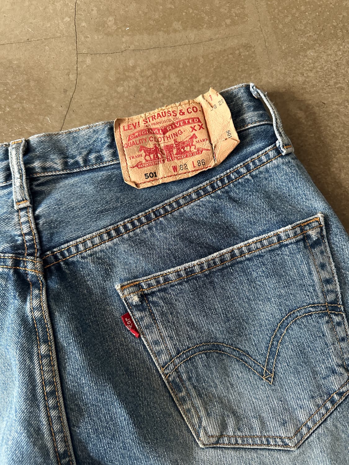 Levis 리바이스 501 워싱 스트레이트 w32 상품이미지2