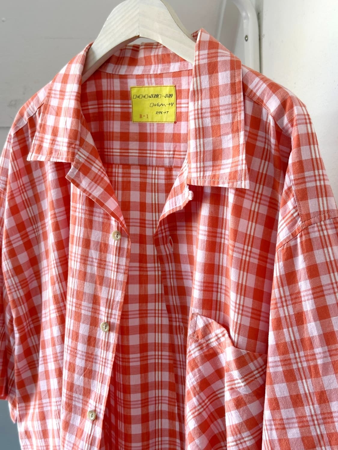JPN made natural cotton check shirt 상품이미지1