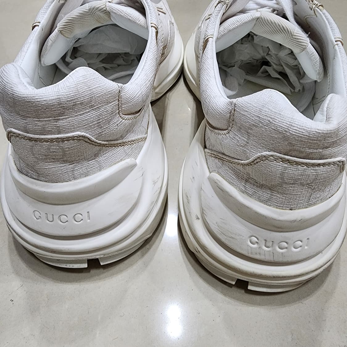 구찌 GG 수프림  스니커즈 화이트 9사이즈 상품이미지3