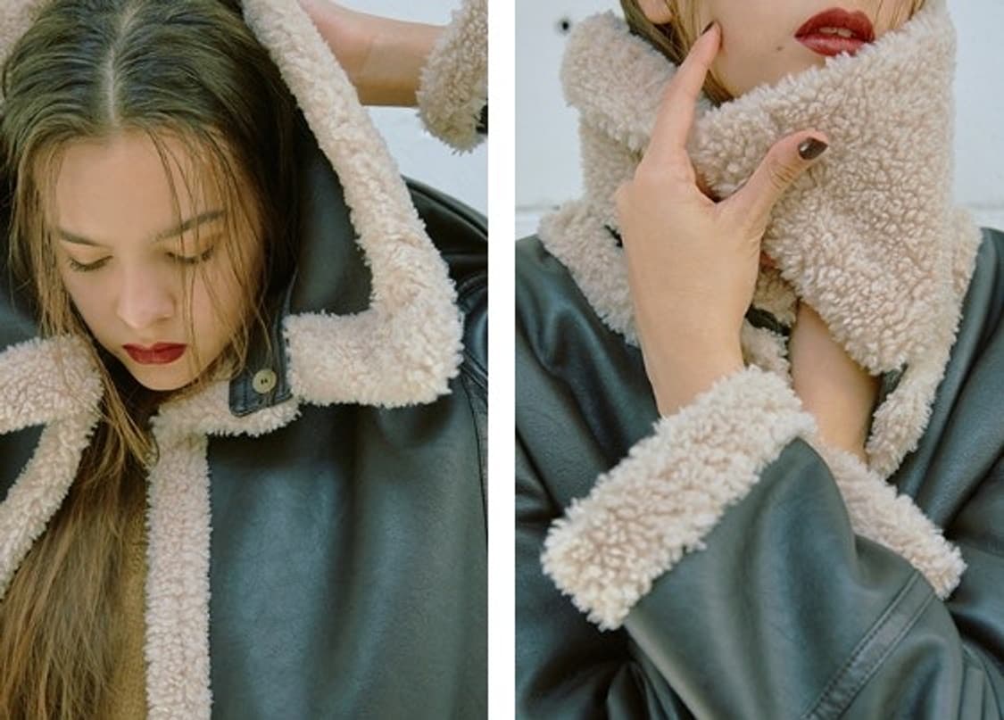 렉토 리버시블 무스탕 s사이즈 상품이미지4