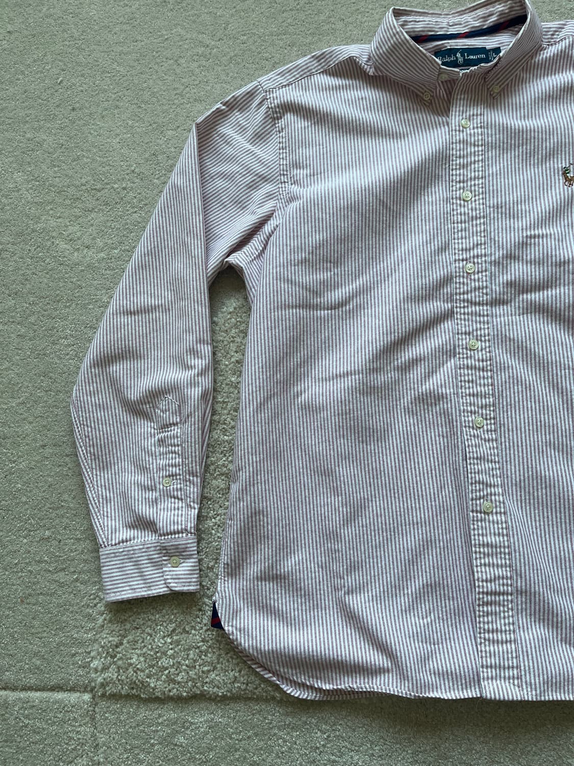 폴로 랄프로렌 스트라이프 버튼다운 셔츠 (105) 상품이미지4