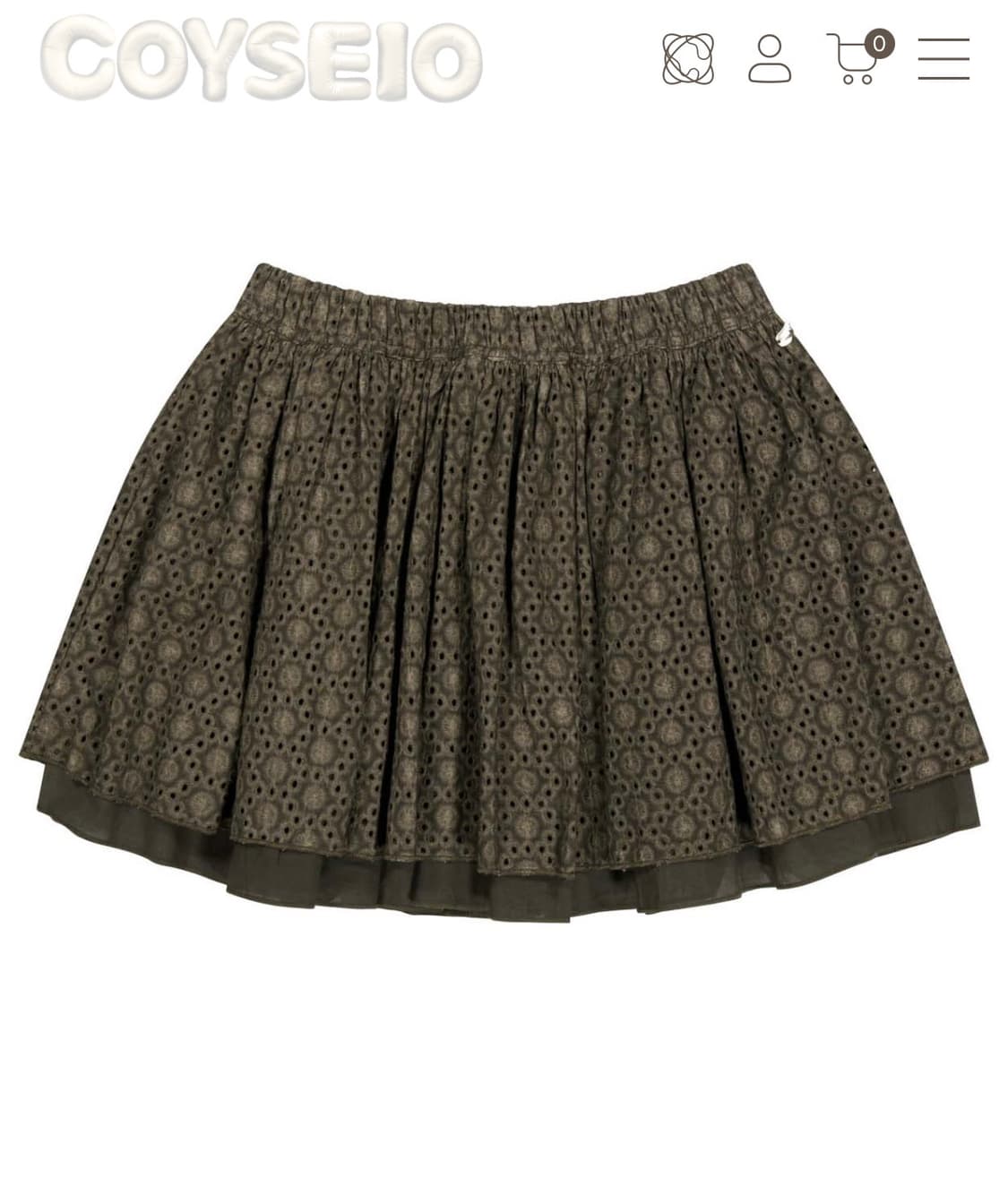 coyseio flower punching shirt 새상품 상품이미지1