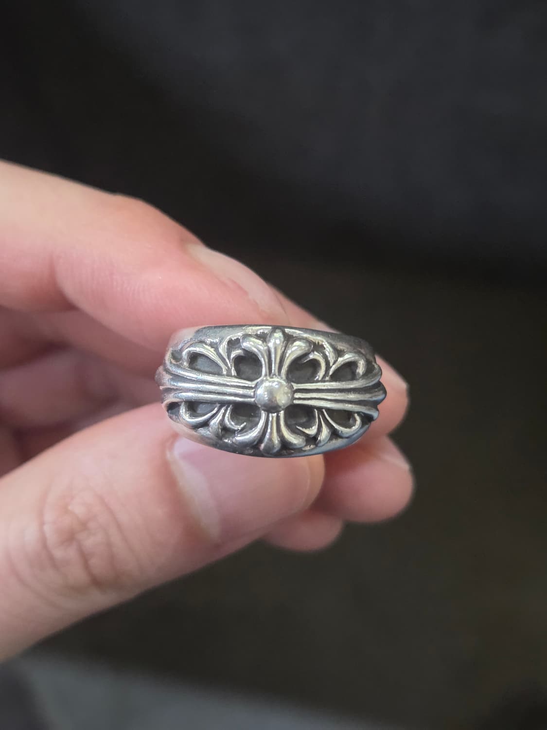 크롬하츠 플로랄 크로스 링 us10 ks21.5 상품이미지1