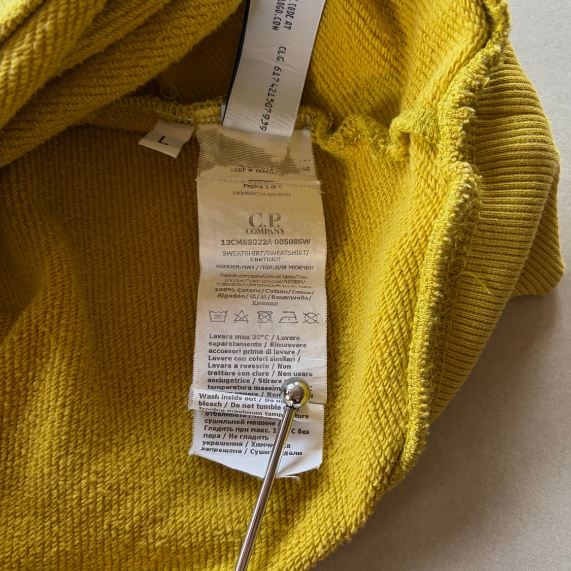 [L]씨피컴퍼니 C.P.Company 렌즈 포켓 맨투맨 상품이미지7