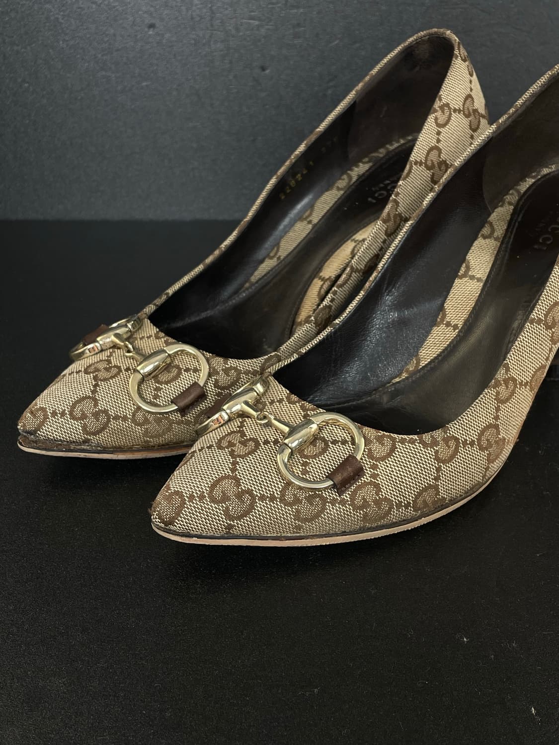 [245] GUCCI 구찌 홀스빗 펌프스 자카드 하이힐 상품이미지6