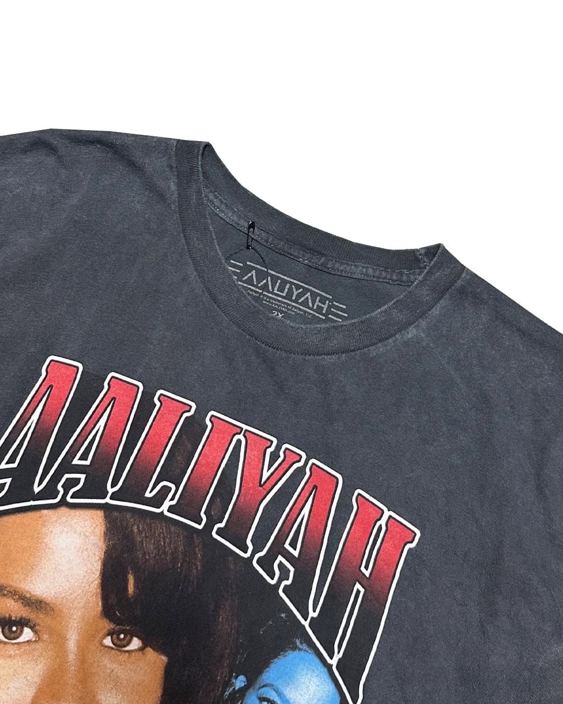 알리야 Aaliyah 페이드 프린팅 롱슬리브 티셔츠 상품이미지3