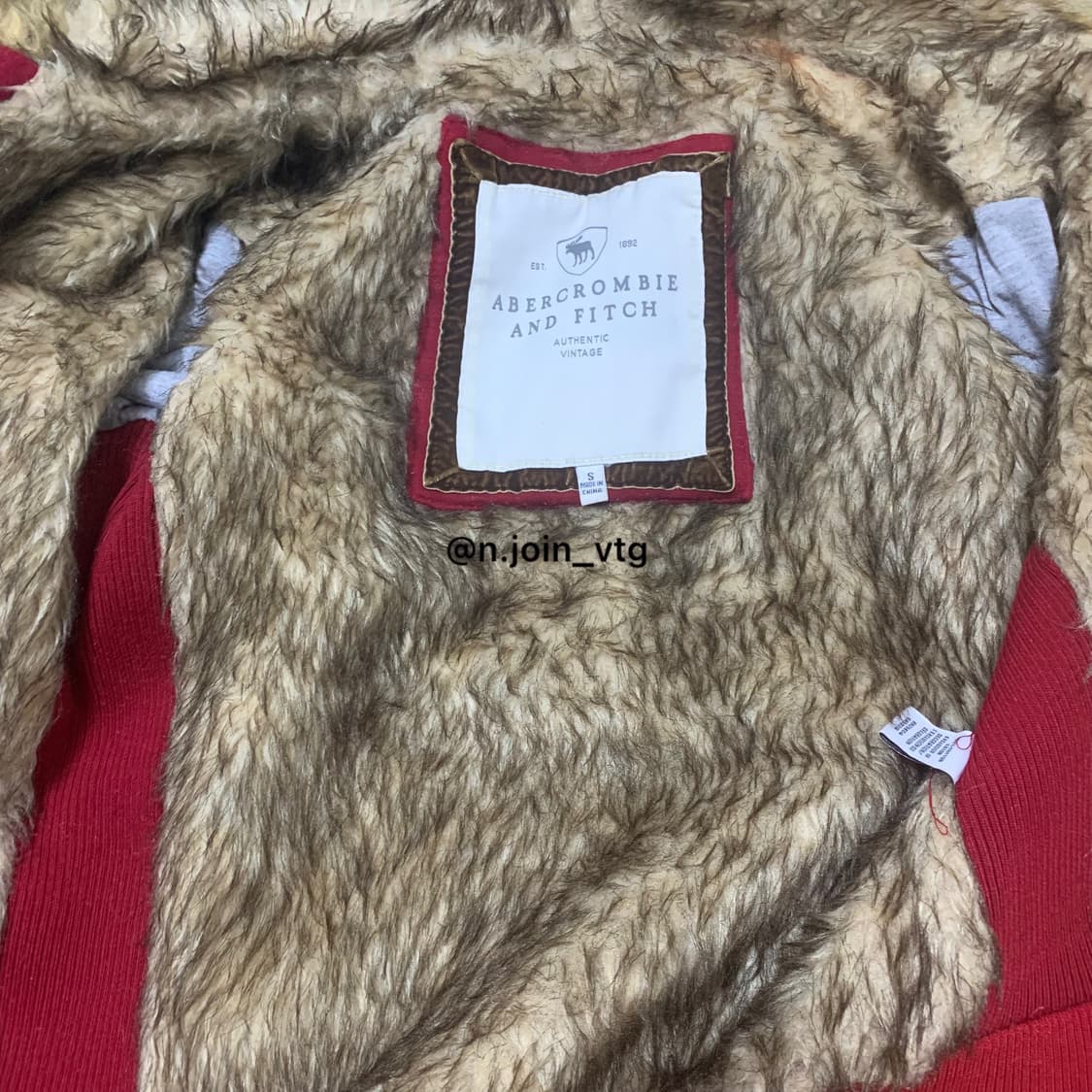아베크롬비 레드 울프죠 후드집업 상품이미지4