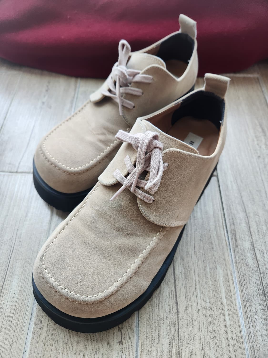 YSH 콜슨 스퀘어토 스웨이드 더비슈즈 베이지 (280) 상품이미지1