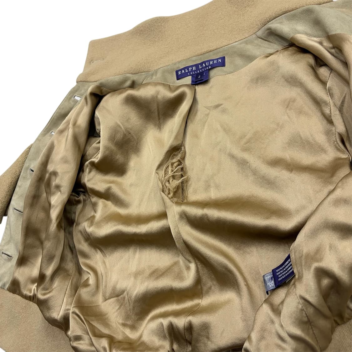 폴로 랄프로렌 퍼플 라벨 여자 여성 스웨이드 캐시미어 니트 가디건 자켓 상품이미지4